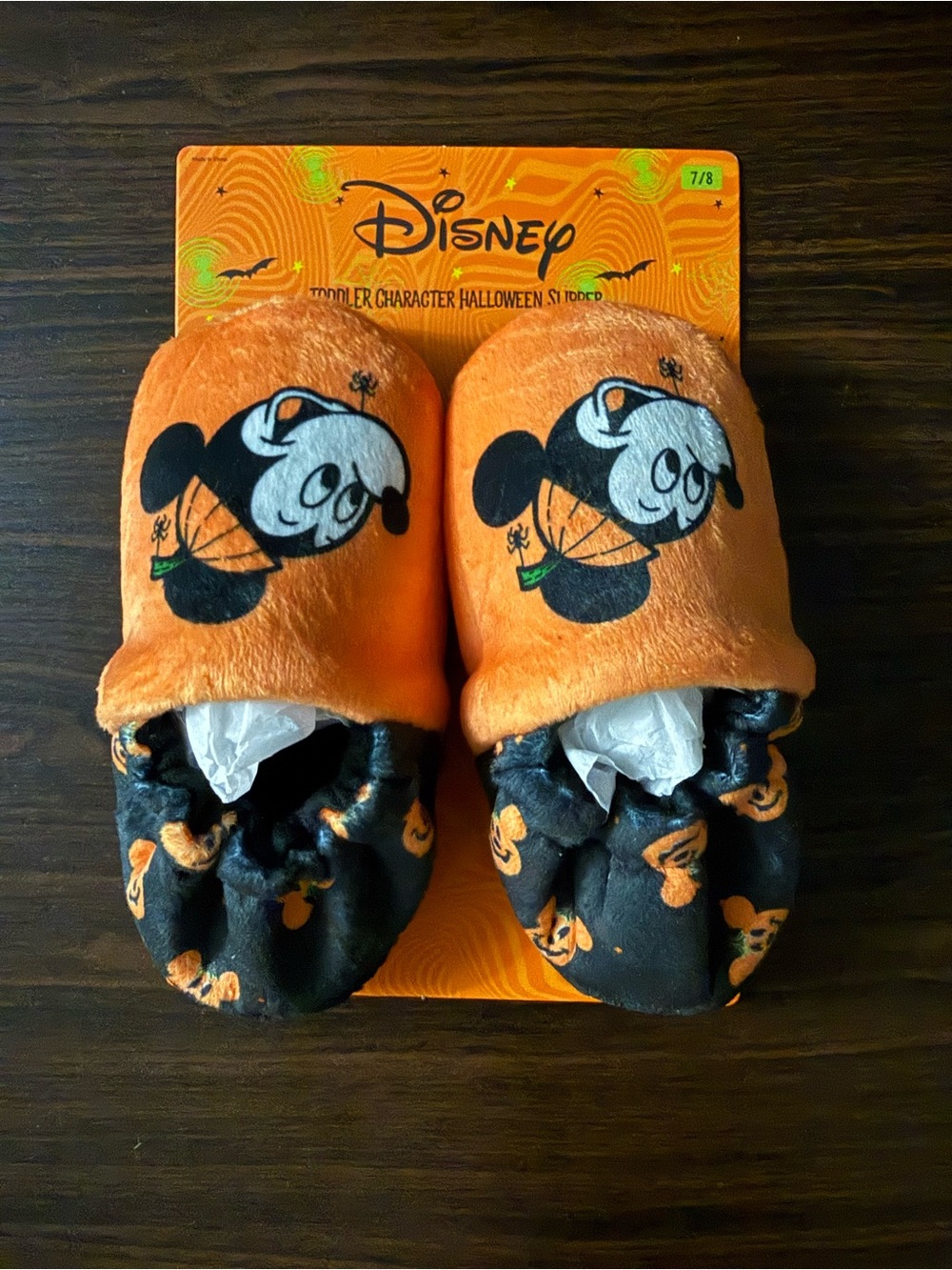 Disney Mickey Mouse Halloween Toddler Slippers